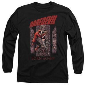 Daredevil Unisex Adult Born Again Comic Cover Long-Sleeved T-Shirt / Black